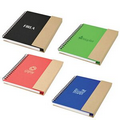 Recycled Notebook & Pen w/ Magnetic Flap Closure